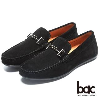 【bac】時尚樂活 金屬裝飾帆船鞋(黑色)