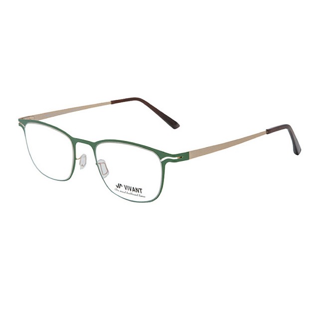 【VIVANT】強勢來襲 江南奢侈品牌金屬矩形光學眼鏡(綠 CARRE Green)