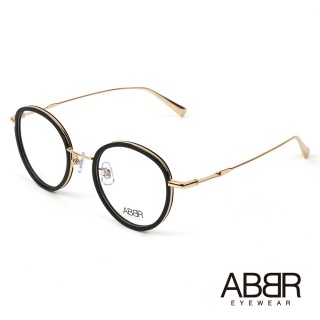 【ABBR】北歐瑞典設計新一代鋁合金光學眼鏡(黑/金 CL-01-004-C01)
