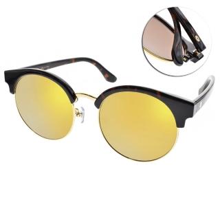 【Go-Getter】韓系時尚眉框款 太陽眼鏡(琥珀-黃水銀#GS4004 C6)