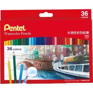 【PENTEL飛龍】CB9-36TW 水溶性彩色鉛筆(36色組)
