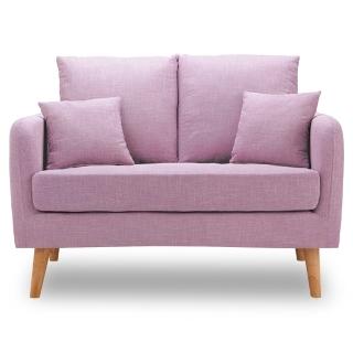 【時尚屋】卡洛兒雙人座粉紫色沙發 MT7-322-7(免組裝 免運費 沙發)