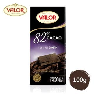 即期品【Valor】82%黑巧克力片100g/片(效期：2024/10/31)
