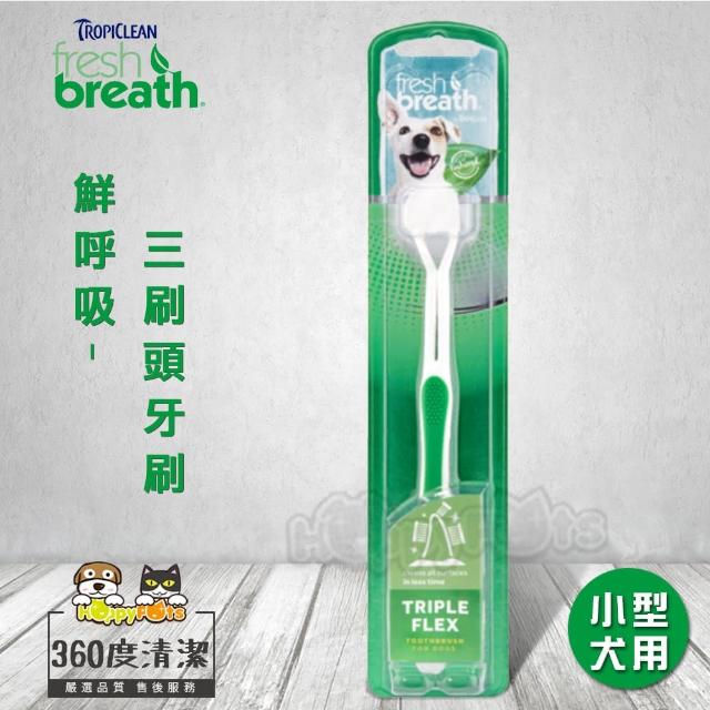 【Fresh breath 鮮呼吸】三刷頭牙刷(小型犬用)