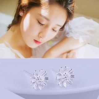 【Emi 艾迷】韓系 925銀小雛菊的思念花蕊花朵 耳環
