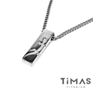 【TiMAS】樂活蜥蜴 純鈦項鍊-M02D(45公分)