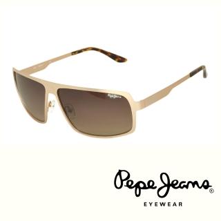 【Pepe Jeans】英倫時尚簡約個性風格太陽眼鏡(PJ5060MC3 琥珀黃)