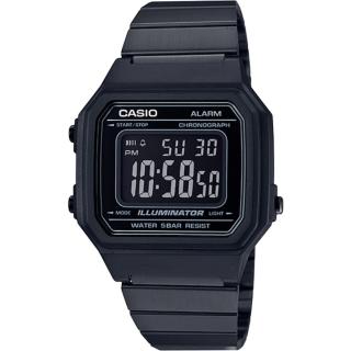 【CASIO 卡西歐】復古文青大顯身手電子錶-黑(B-650WB-1B)