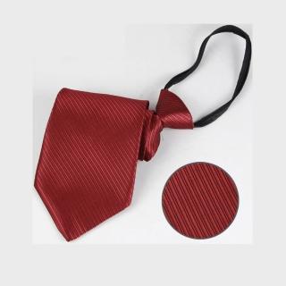【拉福】斜紋領帶6cm窄版領帶拉鍊領帶(多色)