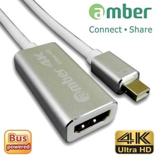 【AMBER】mini DisplayPort 轉 4K HDMI 訊號轉換線(mini DP/Thunderbolt轉HDMI)