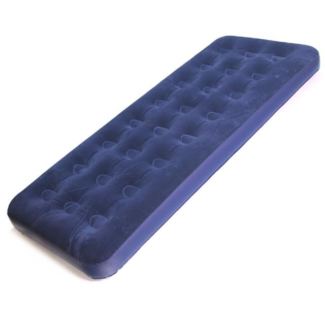 溫馨單人植絨充氣床(舒適藍)