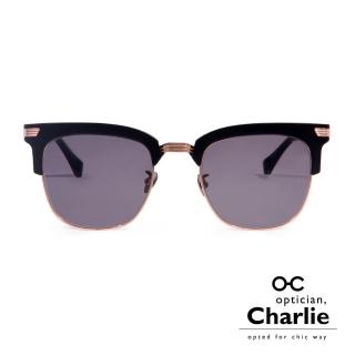 【Optician Charlie】韓國亞洲專利 LP系列太陽眼鏡(黑 LP BK -明星款)