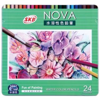 【SKB文明】NP-340 水溶性色鉛筆(24色)