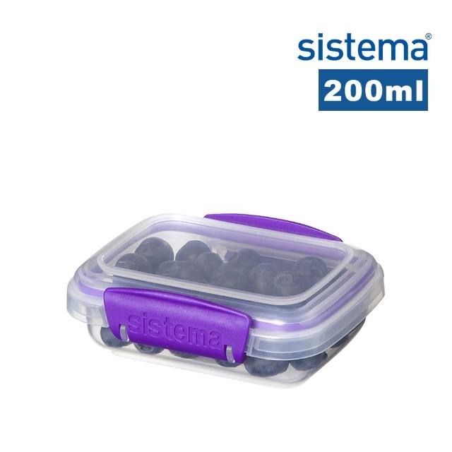 【SISTEMA】紐西蘭進口扣式保鮮盒200ml(顏色隨機)