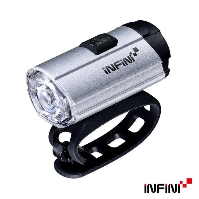 【INFINI】TRON 300 I-281P 白光USB充電式前燈(銀色)