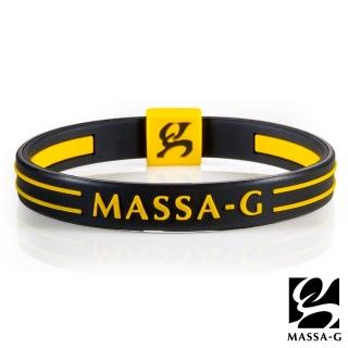 【MASSA-G】Energy Plus雙面鍺鈦能量手環(黑黃色)