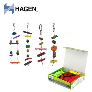 【HAGEN 赫根】Living World 自創性木製鳥玩具 S-M號(81730)