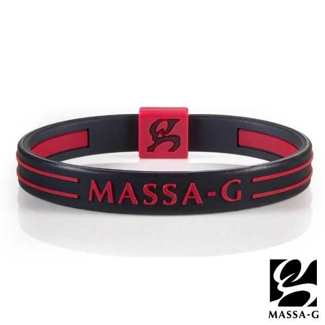 【MASSA-G】Energy Plus雙面鍺鈦能量手環(黑紅色)
