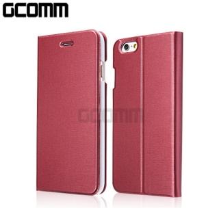 【GCOMM】iPhone8+/7+ 5.5吋 Metalic Texture 金屬質感拉絲紋超纖皮套(美酒紅)