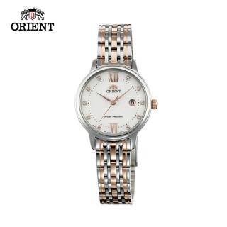 【ORIENT 東方錶】ORIENT 東方錶 OLD SCHOOL系列 時尚石英腕錶 鋼帶款 SSZ45001W 白色 - 28mm(石英錶)