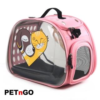 【PETnGO】透明寵物提包(狗愛上貓)