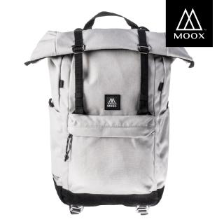 【MOOX 穆克斯】A3GS CONVERT多功能防潑水探險後背包-雙層筆電包(雅痞灰)