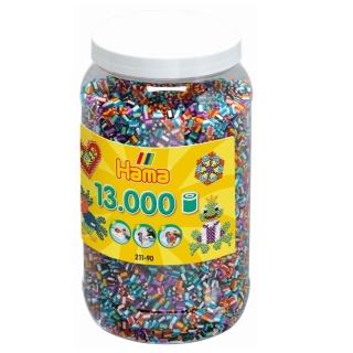 【Hama】拼拼豆豆-13000顆拼豆補充罐(90號特殊條紋-6色)