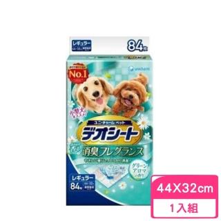 【Unicharm 消臭大師】小型犬森林香狗尿墊 M84片（44*32cm）(寵物尿布)