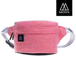 【MOOX 穆克斯】A5RB 極簡時尚單肩斜背包/腰包(珊瑚紅)
