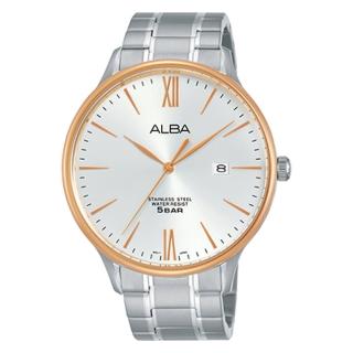 【ALBA】送禮首選 石英男錶 不鏽鋼錶帶 銀白 防水50米 日 期顯示(AS9E08X1)