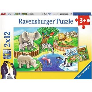 【德國Ravensburger】可愛動物園12片x2(維寶 拼圖)