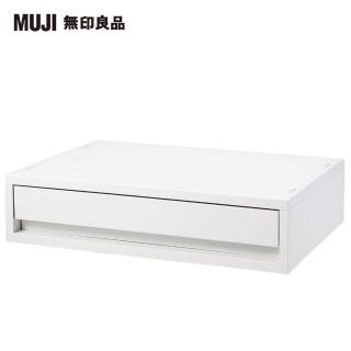【MUJI 無印良品】PP資料盒/橫式/薄型/白灰