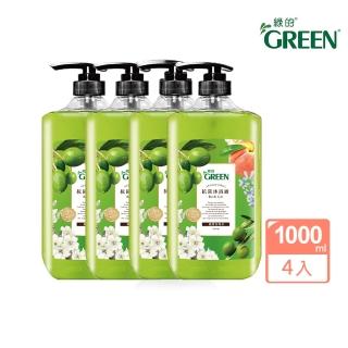 【Green綠的】抗菌沐浴露-橄欖葉菁華 超值4入組(1000mlX4)
