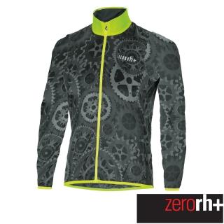 【ZeroRH+】義大利專業收納型超輕量易收折反光風衣(黑/螢光黃 SSCX563_R91)