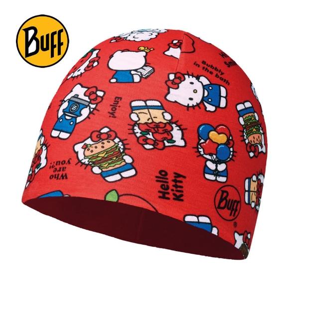 【BUFF】野餐野餐 HELLO KITTY 兒童POLAR雙層保暖帽(BF113207-425-10)
