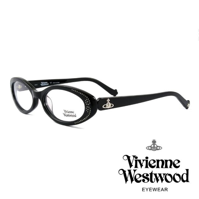 【Vivienne Westwood】英國薇薇安魏斯伍德★閃亮時尚晶鑽光學眼鏡(黑  VW150M05)