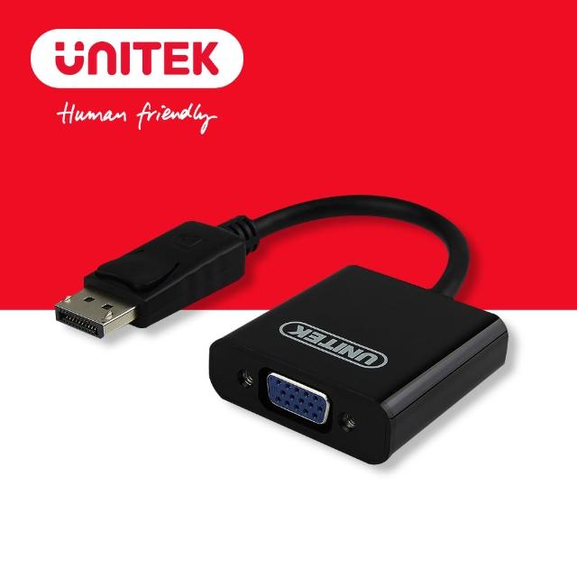 【UNITEK】DisplayPort轉VGA轉換器 Y-5118E(轉接)