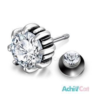 【AchiCat】純銀耳環．栓扣式．耳針．魔爪(白色情人節禮物)