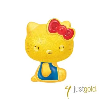 【Just Gold 鎮金店】經典復刻版Kitty純金系列 黃金單耳耳環