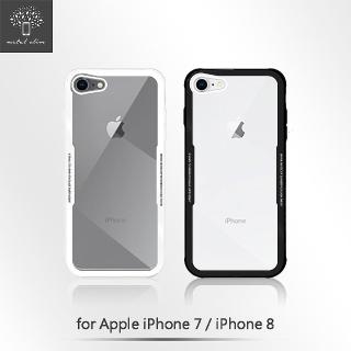 【Metal-Slim】Apple iPhone 7/8(時尚鋼化玻璃保護殼)