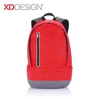 【荷蘭 XD Design】帥氣雙層後背包-紅 《歐型精品館》(簡約時尚/輕巧方便/休閒旅遊/辦公用品)