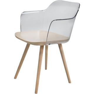 【YOI傢俱】德國OOLAND品牌 卡賽爾椅 透明款2色可選(YSW-PC-S097)