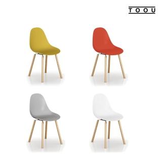 【YOI傢俱】義大利TOOU品牌 坎帕休閒椅-原木色橡木椅腳 7色可選(YPM-151101)