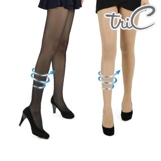 【Tric】100Den無暇美肌360全方位修飾曲線空氣感透膚襪 一雙(黑/膚)