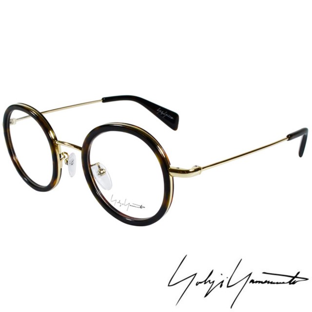 【Y-3山本耀司】Yohji Yamamoto復古圓形框面光學眼鏡(深琥珀-YY1025-127)