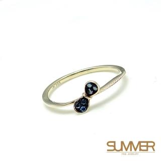 【SUMMER寶石】輕珠寶 優雅設計14K金鑽石戒指(KG109)