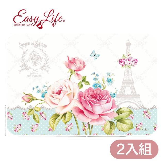 【Easy Life】義大利餐墊2入組-法國玫瑰(餐桌佈置)