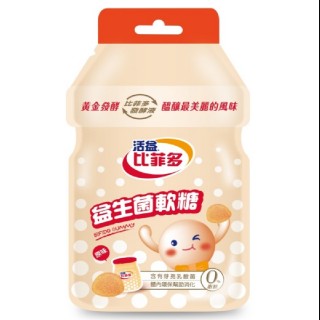 【台灣比菲多】比菲多軟糖原味30gx6包(軟糖)