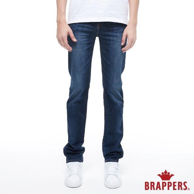 【BRAPPERS】男款 HM-中腰系列-彈性修身直筒褲(藍)