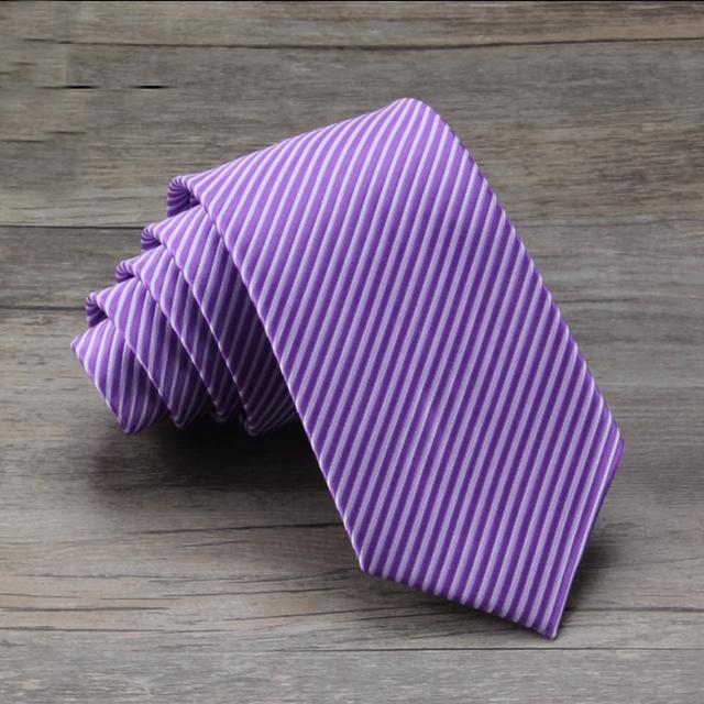 【拉福】領帶7cm中寬版領帶拉鍊領帶(兒童紫斜)